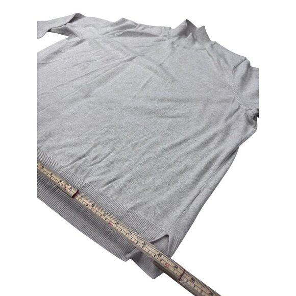 Old Navy Womens 2X Plus Mock Neck Sweater cream Cotton Blend Long Sleeve Ribbed - Picture 10 of 11